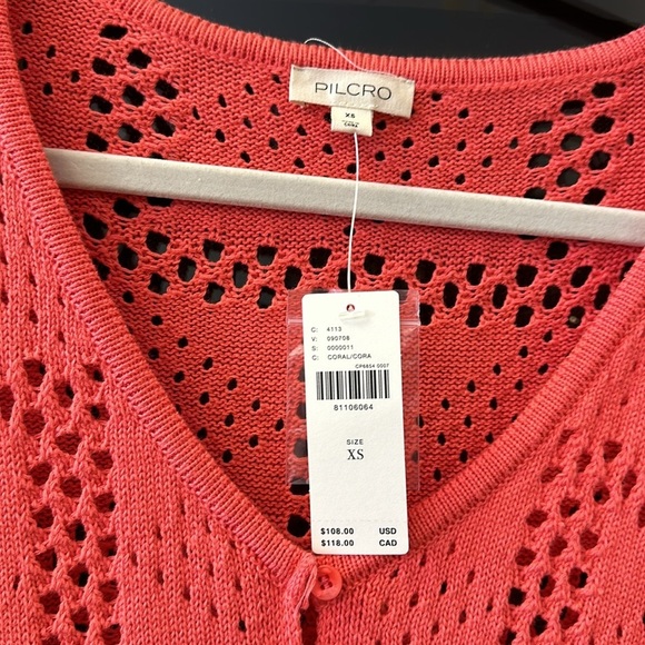 Pilcro from Anthropologie Pointelle Babydoll SWEATER SIZE Small - Picture 6 of 7